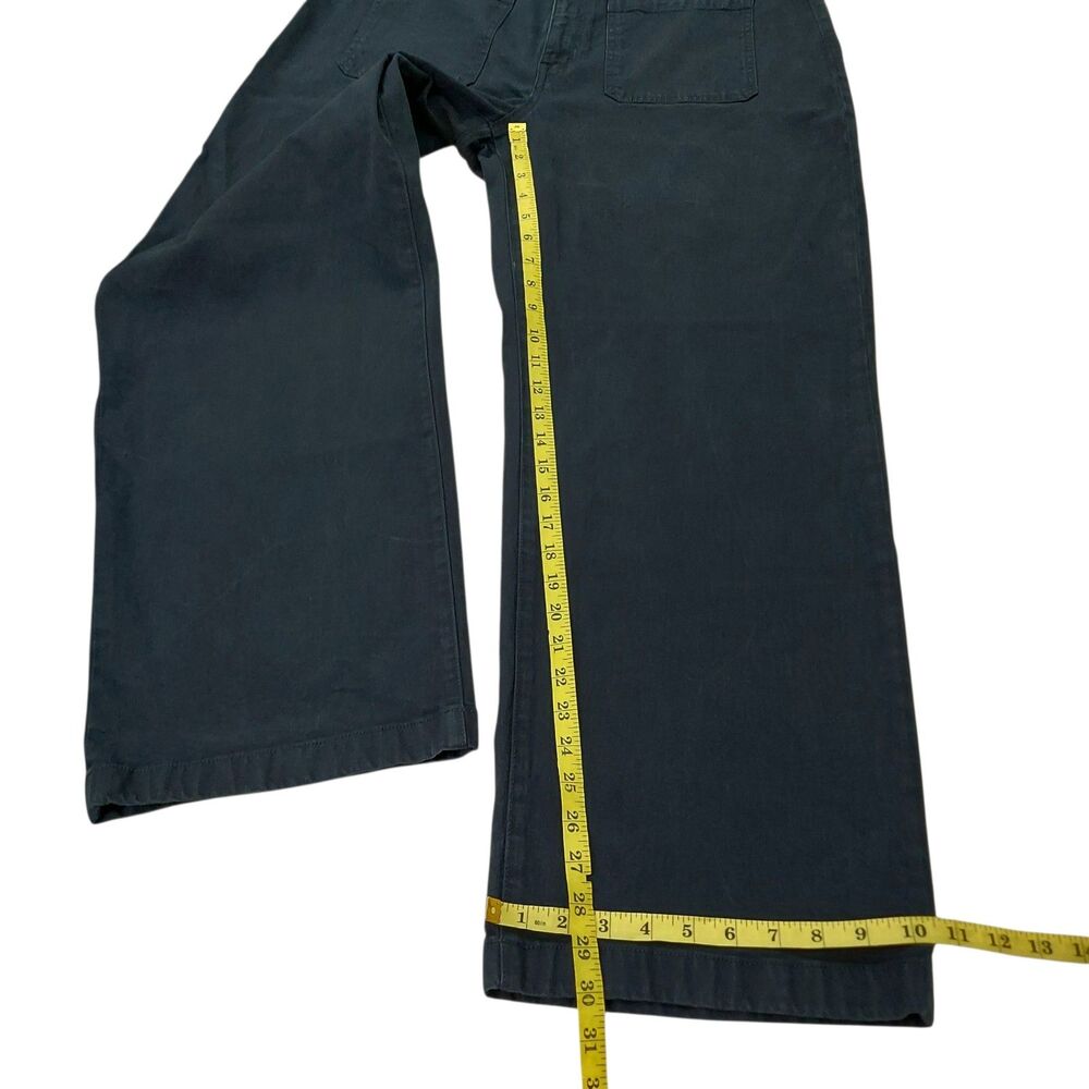 Madewell Emmet Wide Leg Jeans Women 33x30 Navy Blue High Rise Patch Pocket Retro - Picture 12 of 12